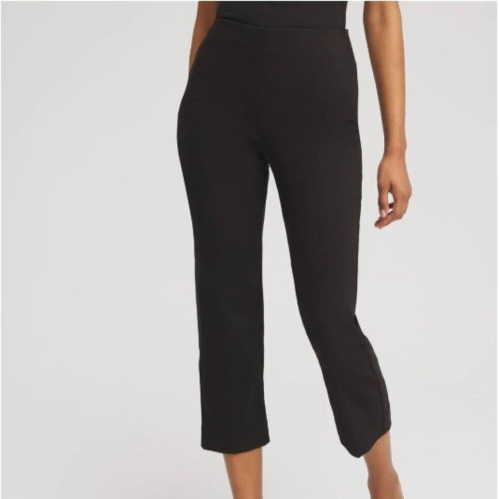 Chico's Juliet Straight Crops Black 00 (0/2-XS)